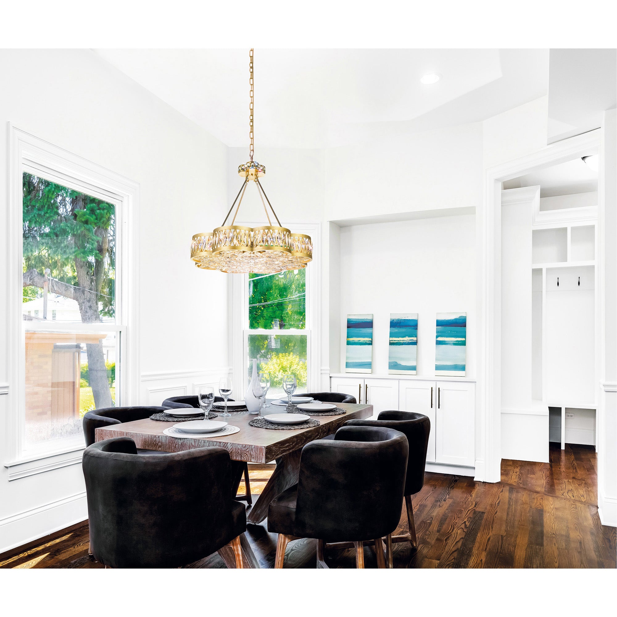 Nova Chandeliers Champagne 8 Lights
