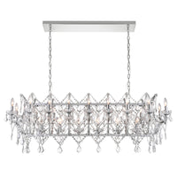 Aleka 24 Light Chrome Chandelier