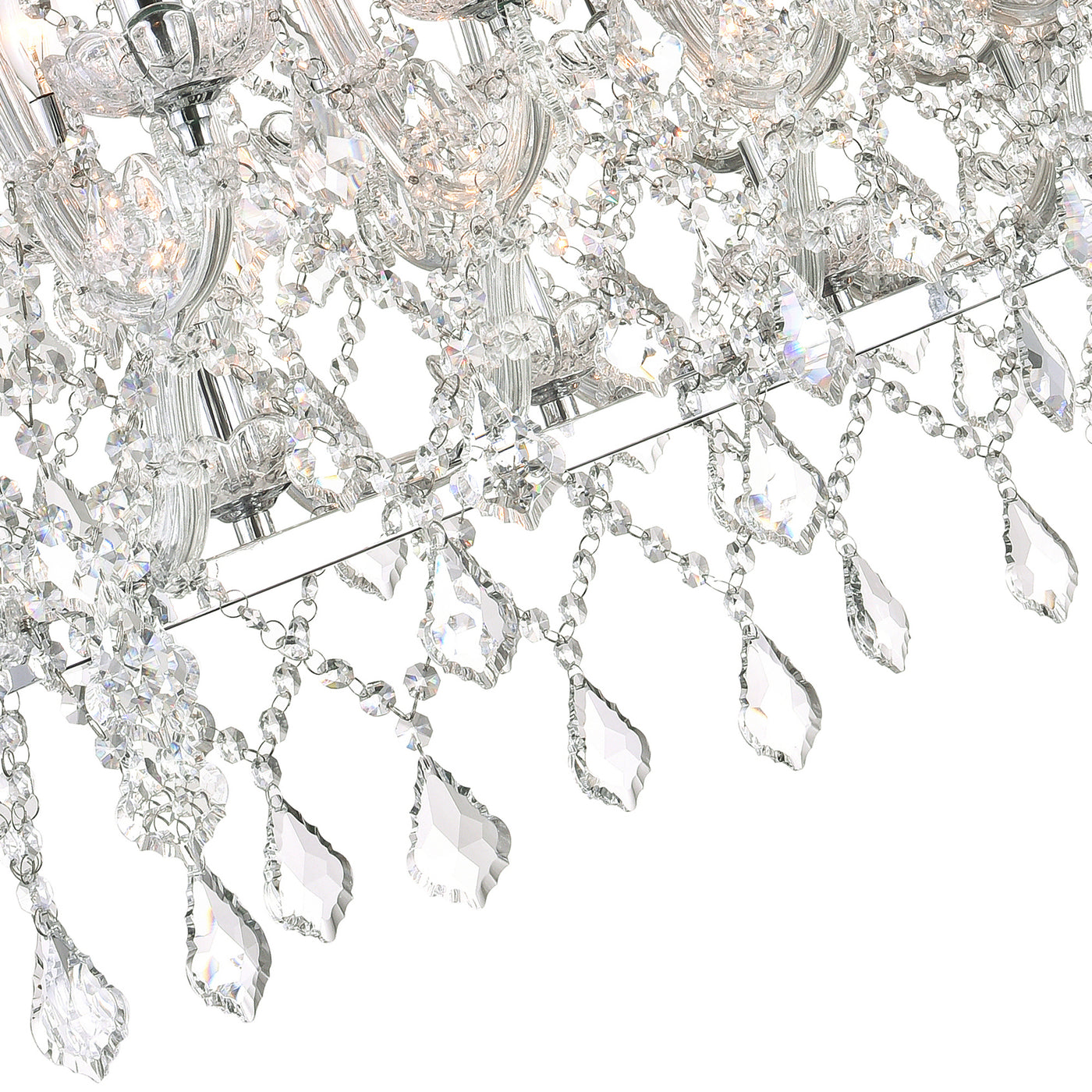 Aleka 24 Light Chrome Chandelier