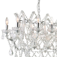 Aleka 24 Light Chrome Chandelier