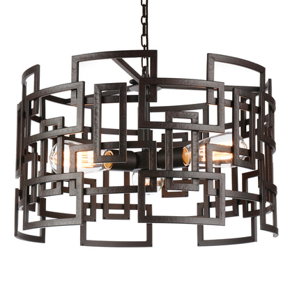 Litani 3 Light Brown Chandelier