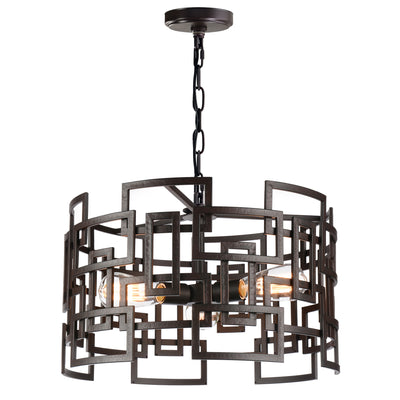 Litani 3 Light Brown Chandelier