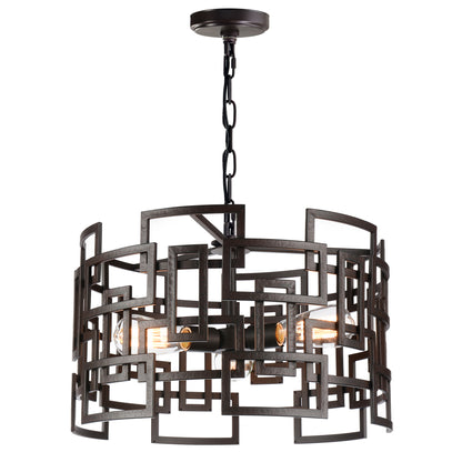 Litani 3 Light Brown Chandelier