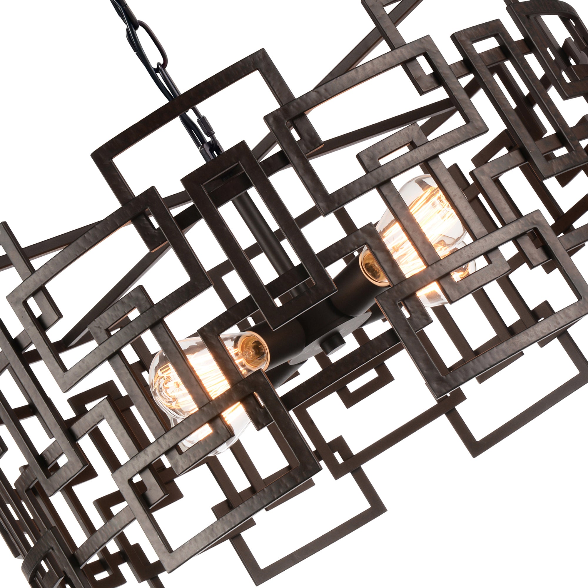 Litani 4 Light Brown Chandelier Down Chandelier