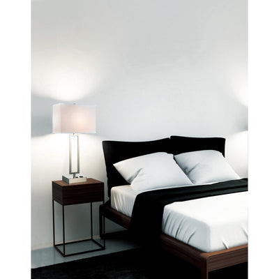 Torren 1 Light Satin Nickel Table Lamp