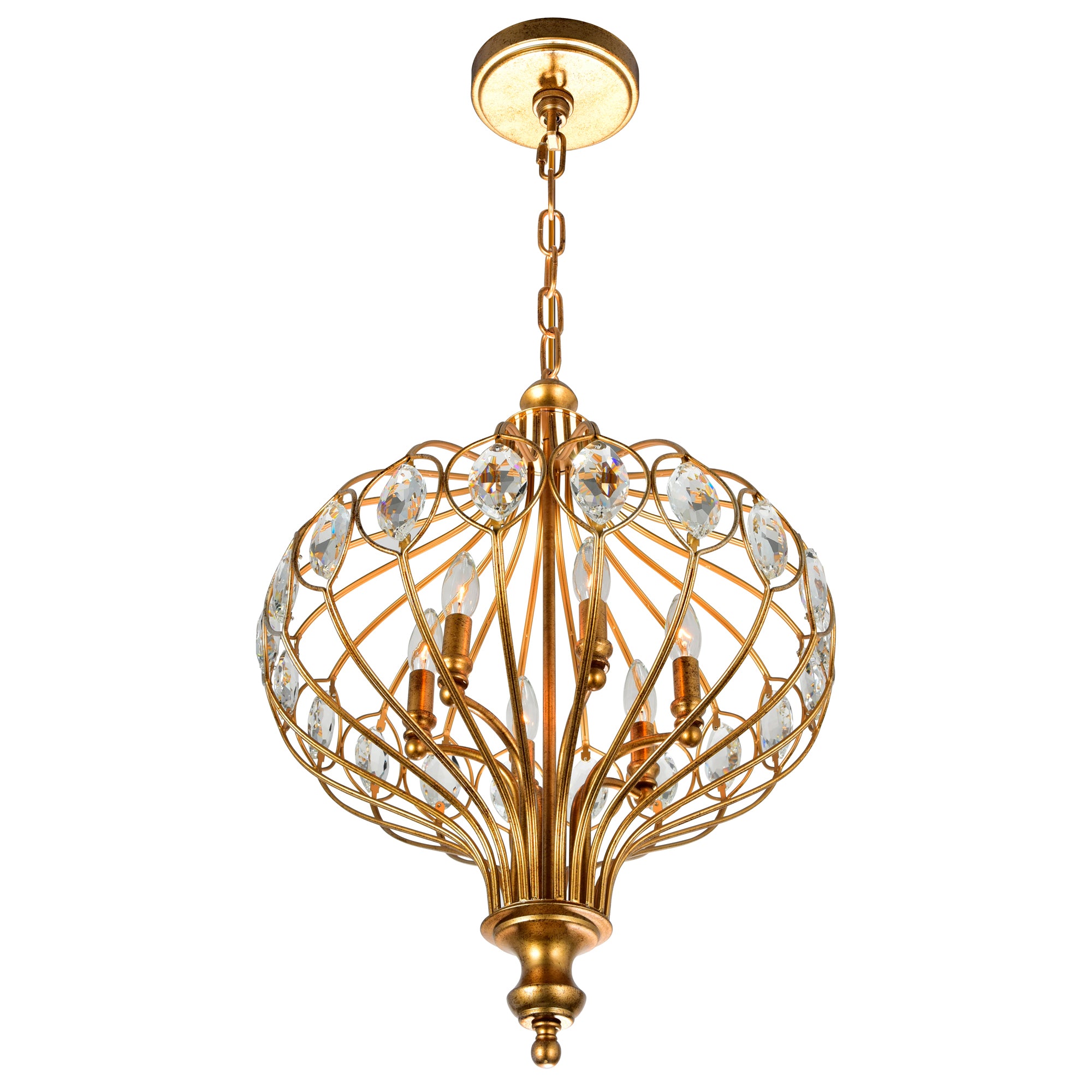 Altair 6 Light Bronze Chandelier