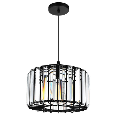 Alethia 1 Light Black Pendant
