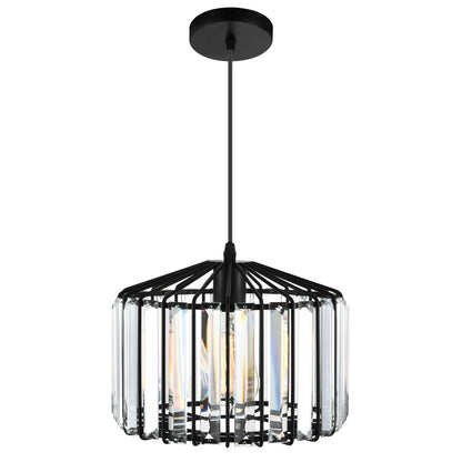 Alethia 1 Light Black Pendant