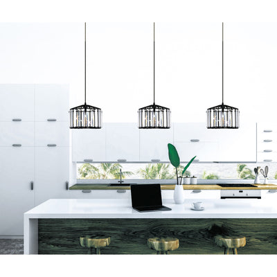 Alethia 1 Light Black Pendant
