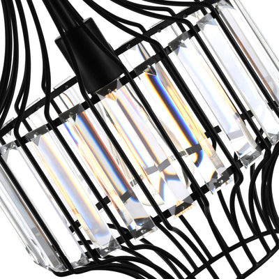 Alethia 1 Light Black Pendant