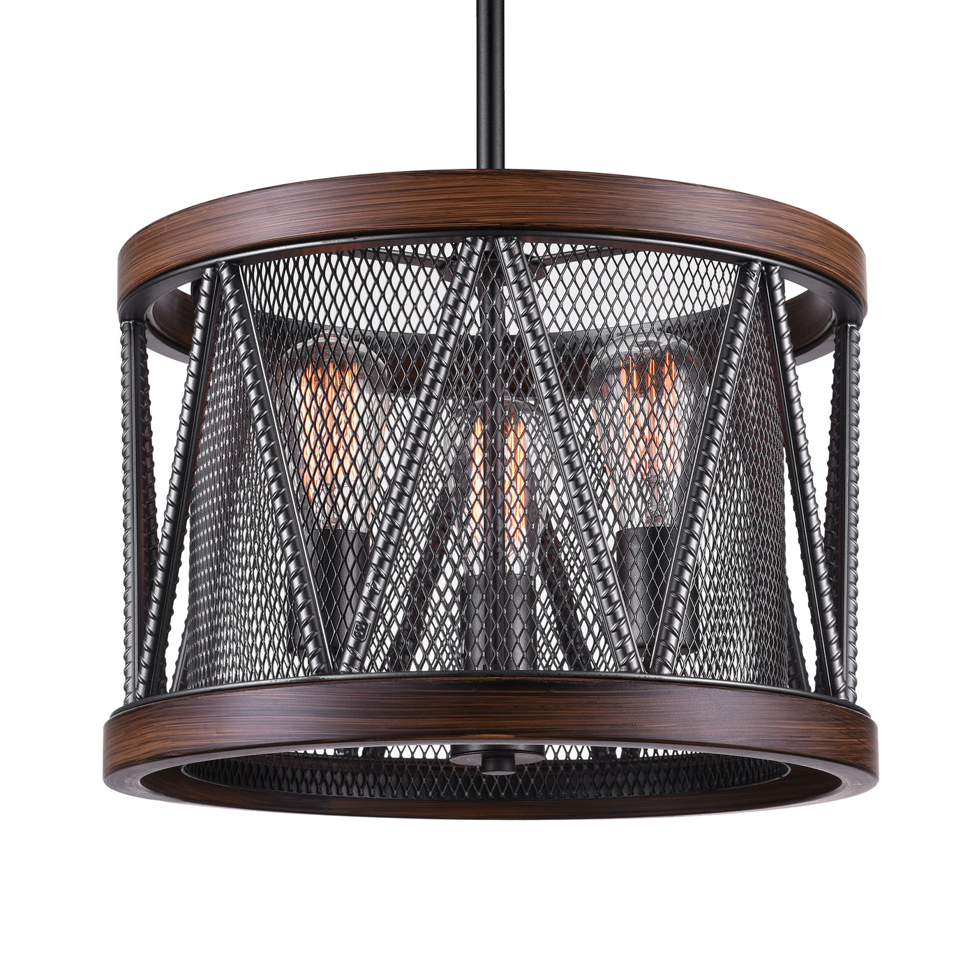 Parsh 3 Light Pewter Chandelier