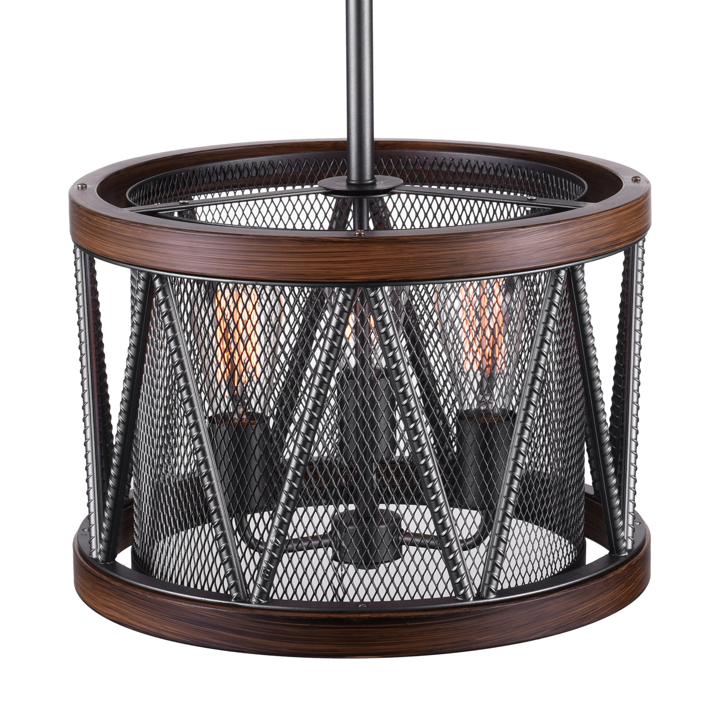 Parsh 3 Light Pewter Chandelier