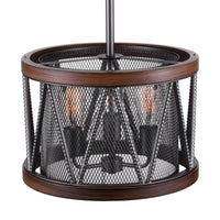 Parsh 3 Light Pewter Chandelier