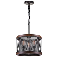 Parsh 3 Light Pewter Chandelier
