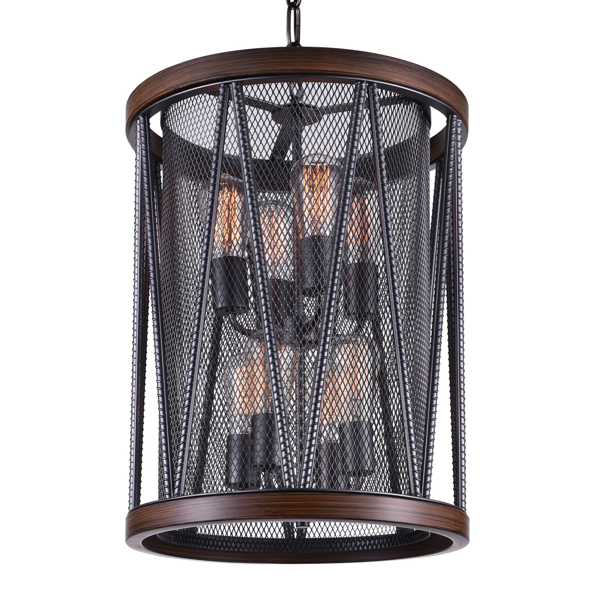 Parsh 8 Light Pewter Chandelier
