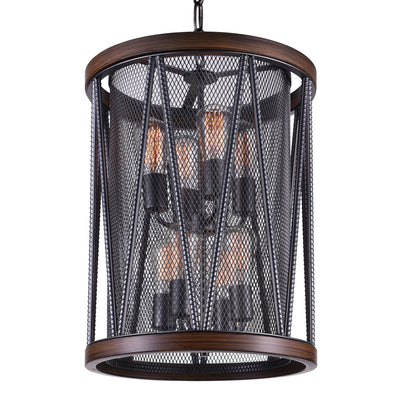 Parsh 8 Light Pewter Chandelier