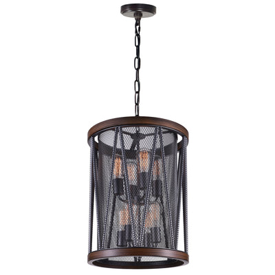 Parsh 8 Light Pewter Chandelier