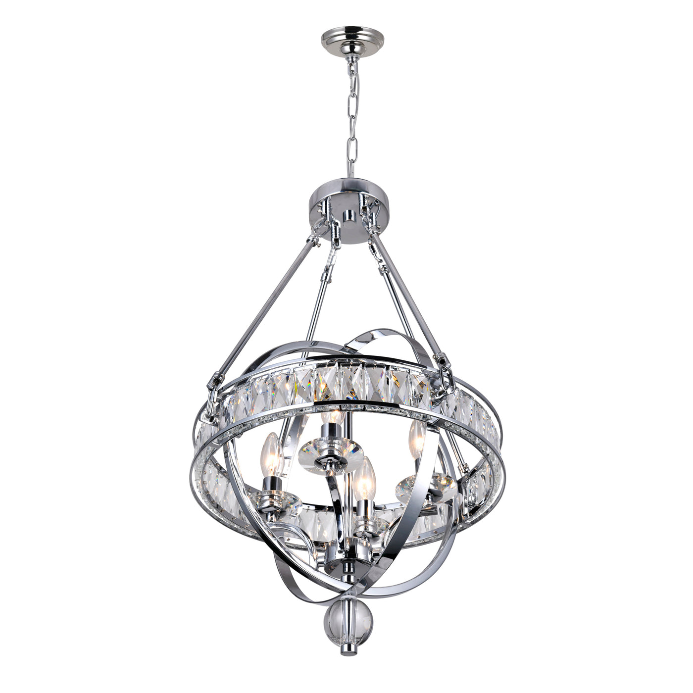Arkansas 4 Light Chrome Chandelier