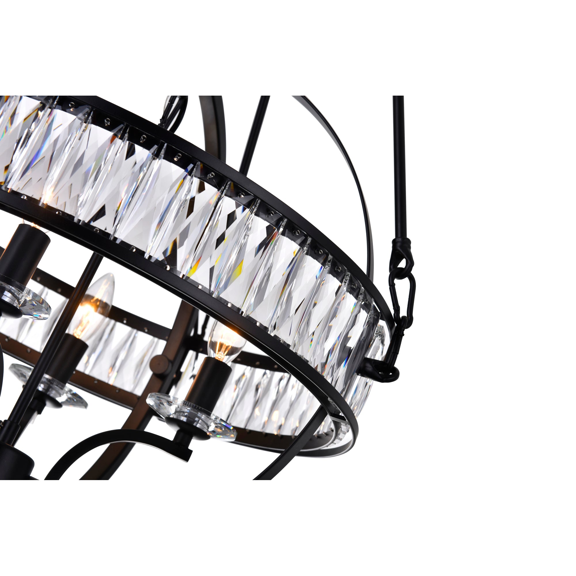 Arkansas Chandeliers Black 4 Light