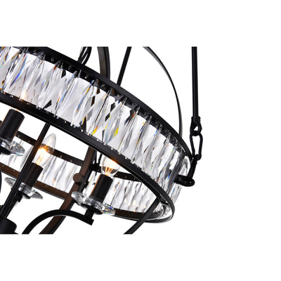 Arkansas Chandeliers Black 4 Light