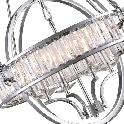 Arkansas Chandeliers 4 Light Chrome Finish