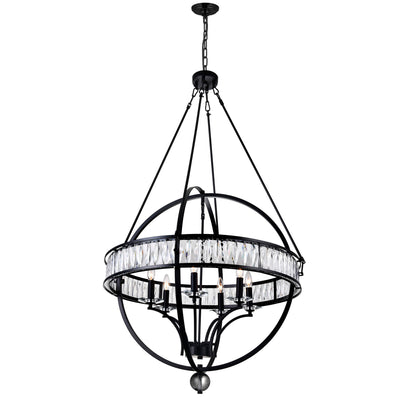 Arkansas Chandeliers 6 Light Black Frame