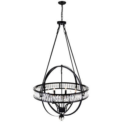 Arkansas Chandeliers 6 Light Black Frame
