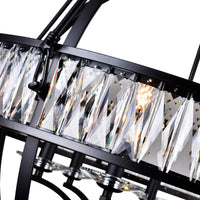 Arkansas Chandeliers 6 Light Black Frame