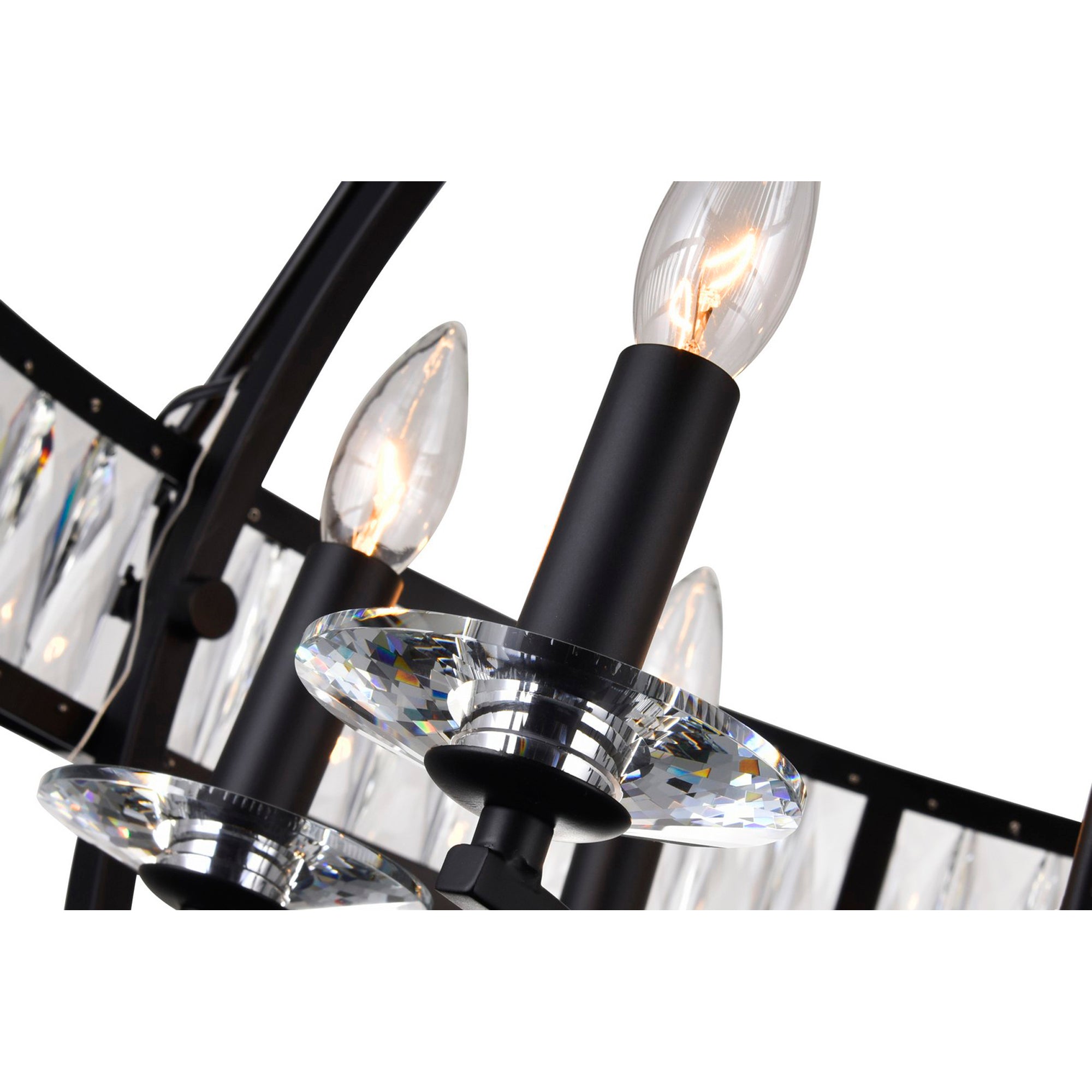 Arkansas Chandeliers 6 Light Black Frame