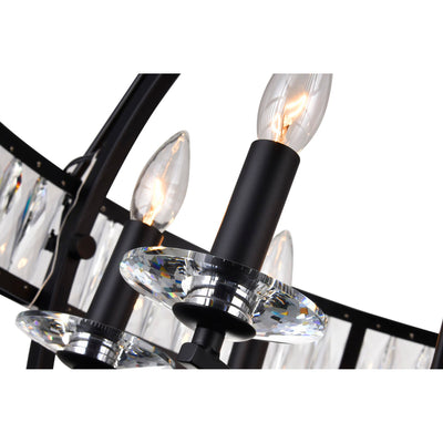 Arkansas Chandeliers 6 Light Black Frame