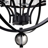 Arkansas Chandeliers 6 Light Black Frame