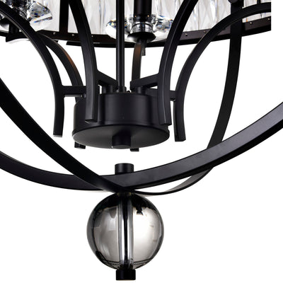 Arkansas Chandeliers 6 Light Black Frame