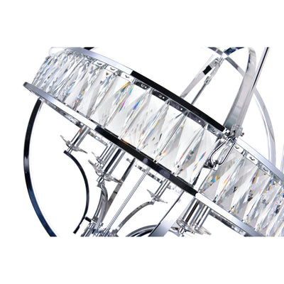 Arkansas Chandelier Chrome 6 Lights