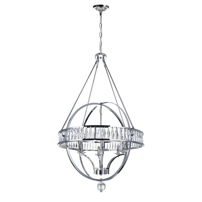 Arkansas Chandelier Chrome 6 Lights