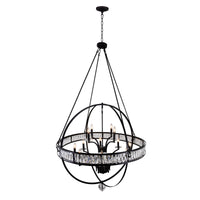 Arkansas Chandeliers 12 Light Black Finish