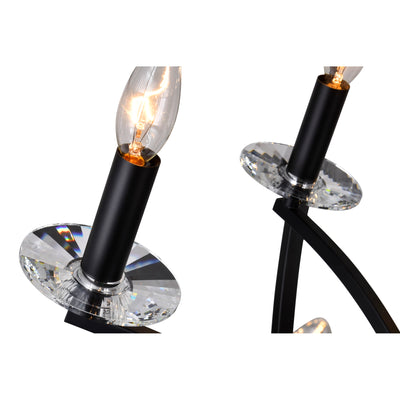 Arkansas Chandeliers 12 Light Black Finish
