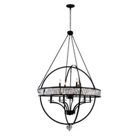 Arkansas Chandeliers 12 Light Black Finish