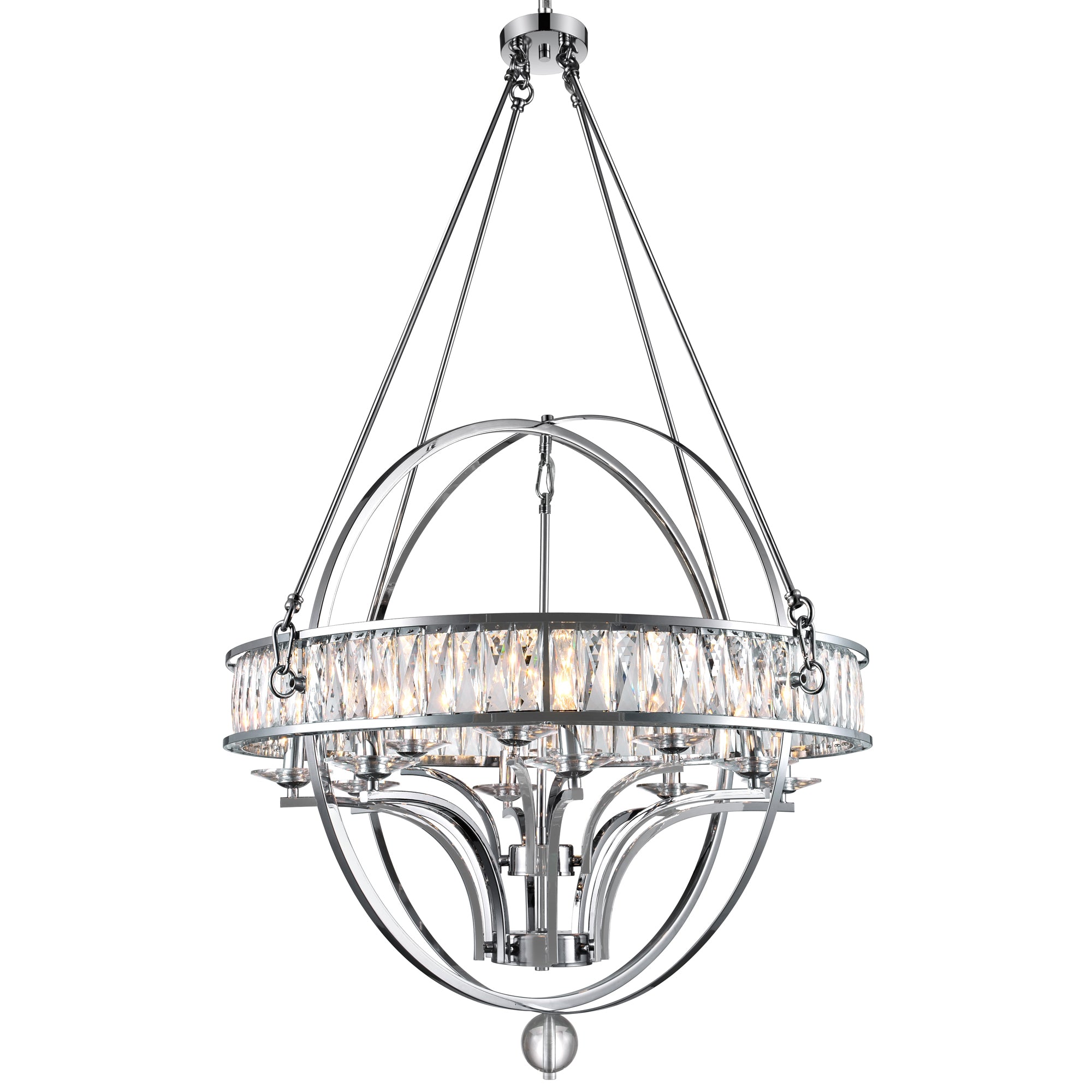 Arkansas Chandelier 12 Light Chrome