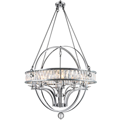 Arkansas Chandelier 12 Light Chrome