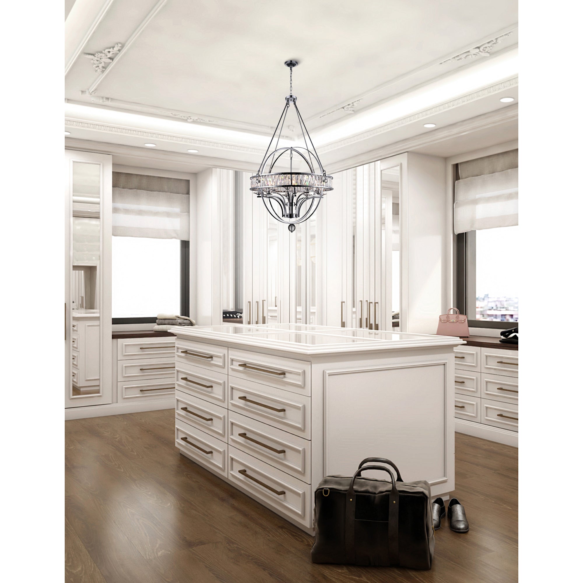 Arkansas Chandelier 12 Light Chrome