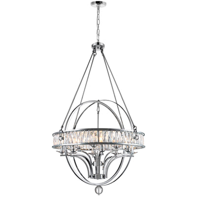 Arkansas Chandelier 12 Light Chrome