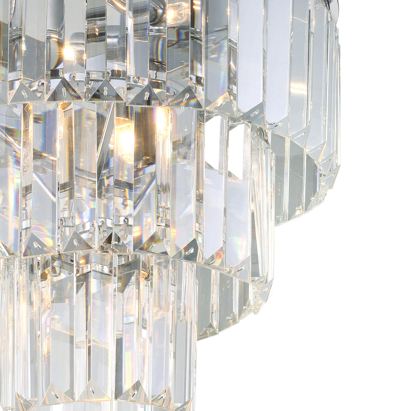 Weiss 8 Light Chrome Flush Mount