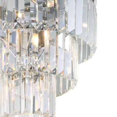 Weiss 8 Light Chrome Flush Mount