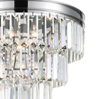 Weiss Chandeliers 5 Lights Chrome Crystal