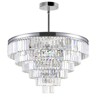 Weiss Chandeliers 15 Light Chrome Crystal