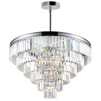 Weiss Chandeliers 15 Light Chrome Crystal