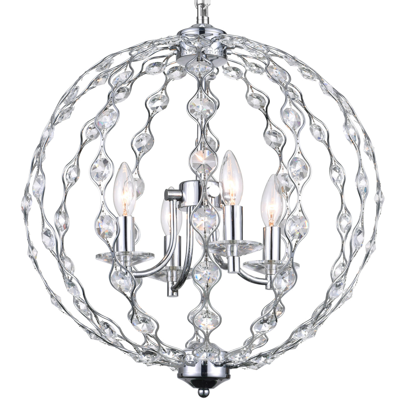 Esia 4 Light Chrome Chandelier