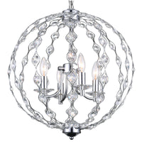 Esia 4 Light Chrome Chandelier