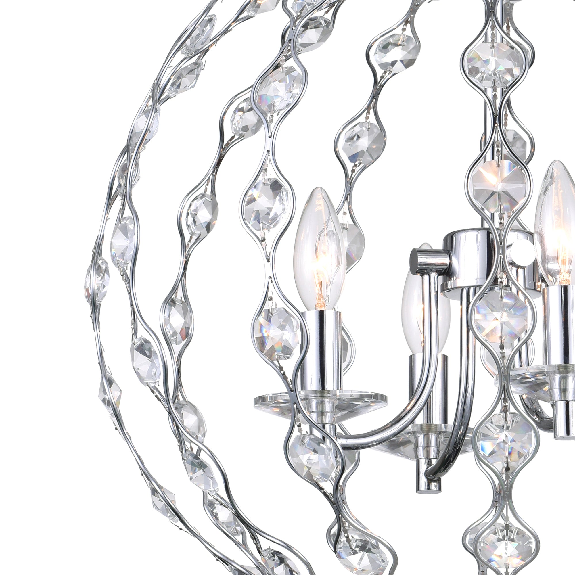 Esia 4 Light Chrome Chandelier