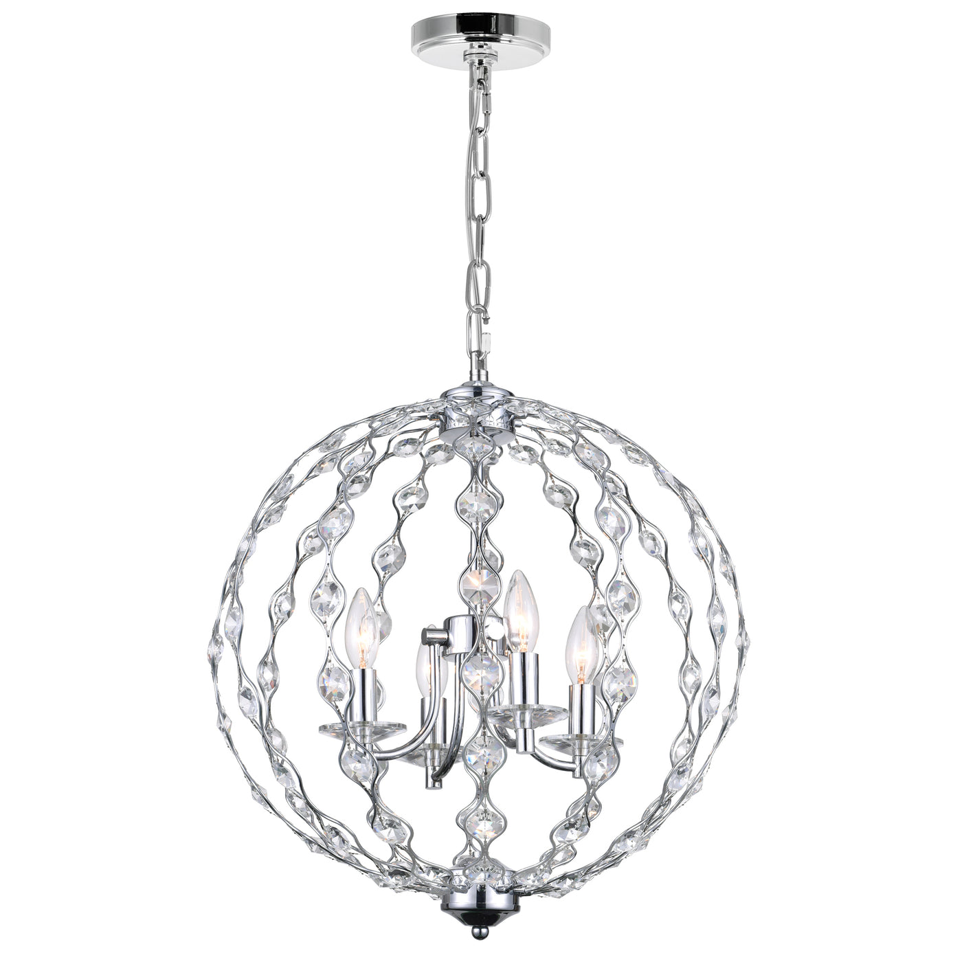 Esia 4 Light Chrome Chandelier
